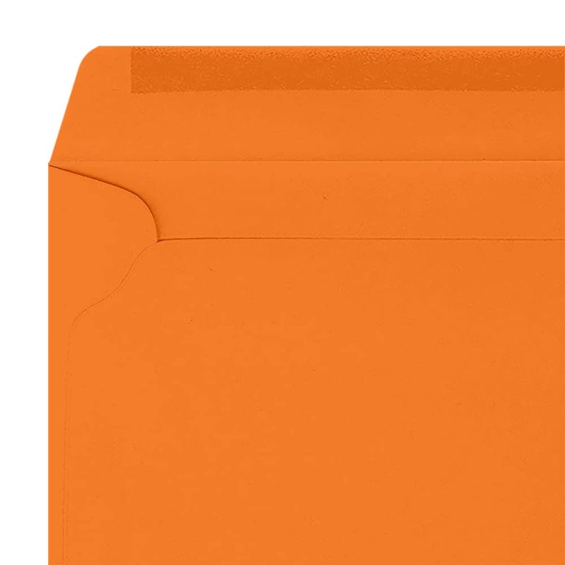 LUXPaper 9 x 12 Booklet Envelopes | Mandarin Orange | 80lb. Text | 50 Qty - Image 2